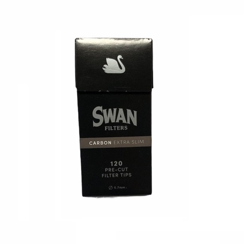 SWAN CARBON ΦΙΛΤΡΑΚΙΑ ΜΑΥΡΑ ΜΕ ΑΝΘΡΑΚΑ 5.7mm 120τεμ