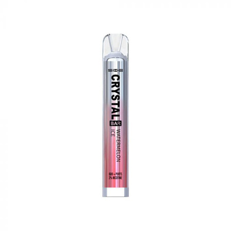 Crystal Vape Ηλεκτρονικό Τσιγάρο μιας Χρήσης 600 Εισπνοών Watermelon Ice 2ml 20mg