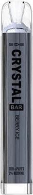 Crystal Vape Ηλεκτρονικό Τσιγάρο μιας Χρήσης 600 Εισπνοών Berry ice 0% Νικοτίνη