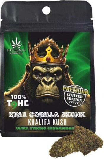 Premium King Gorilla Skunk 100% T9hc Khalifa Kush 1gr