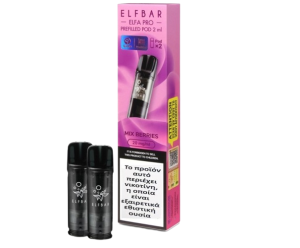 ELF BAR ELFA Prefilled Pod Mix Berries 2ml 20mg 2τεμ