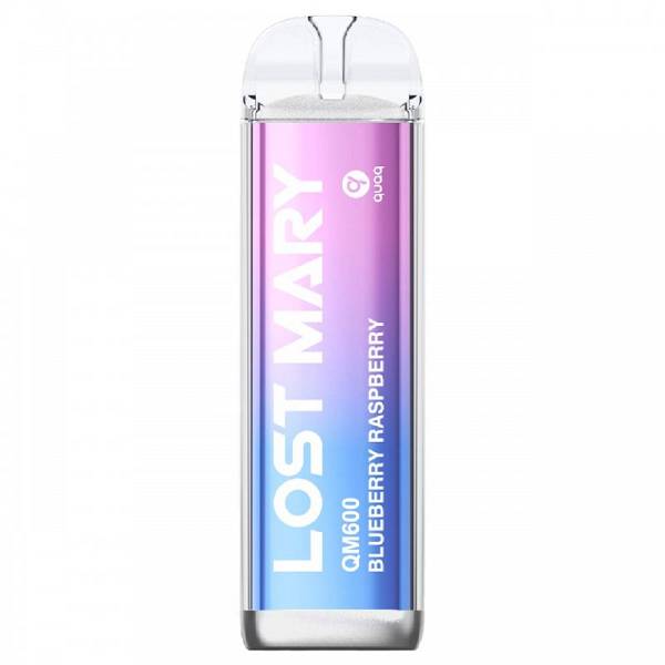 LOST MARY Ηλεκτρονικό Τσιγάρο μιας Χρήσης QM 600 Εισπνοών BLUEBERRY RASPBERRY 2ml 20mg