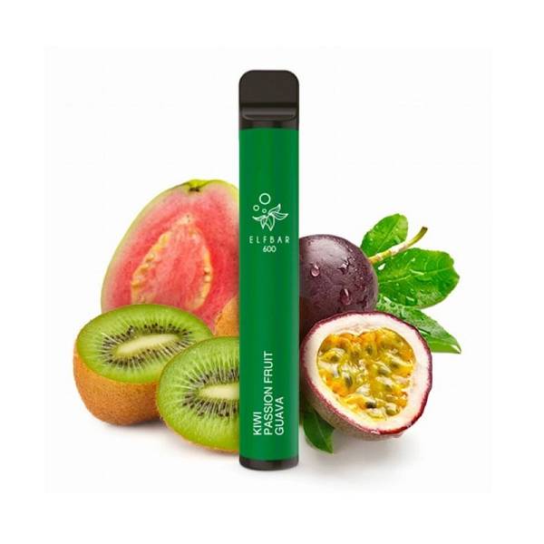 Elf Bar 600 Ηλεκτρονικό Τσιγάρο μιας Χρήσης Kiwi Passion Fruit Guava 2ml 20mg