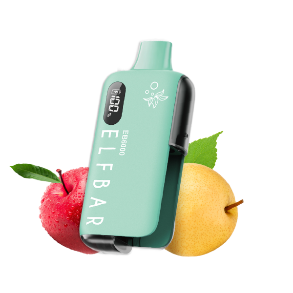 Elf Bar Apple Pear Ηλεκτρονικό Τσιγάρο 6000 Εισπνοών 10ml 20mg